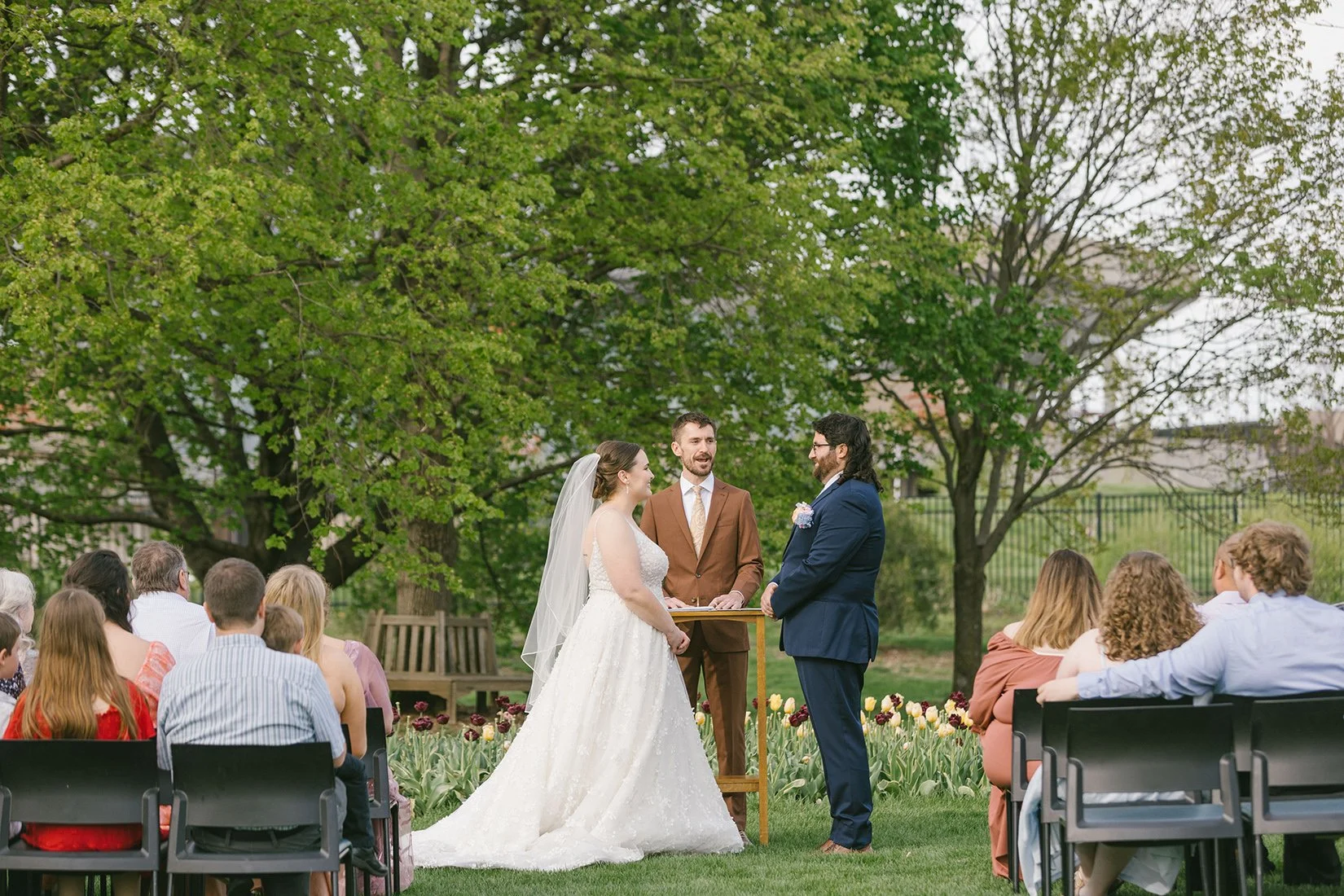reiman gardens outdoor wedding ceremony