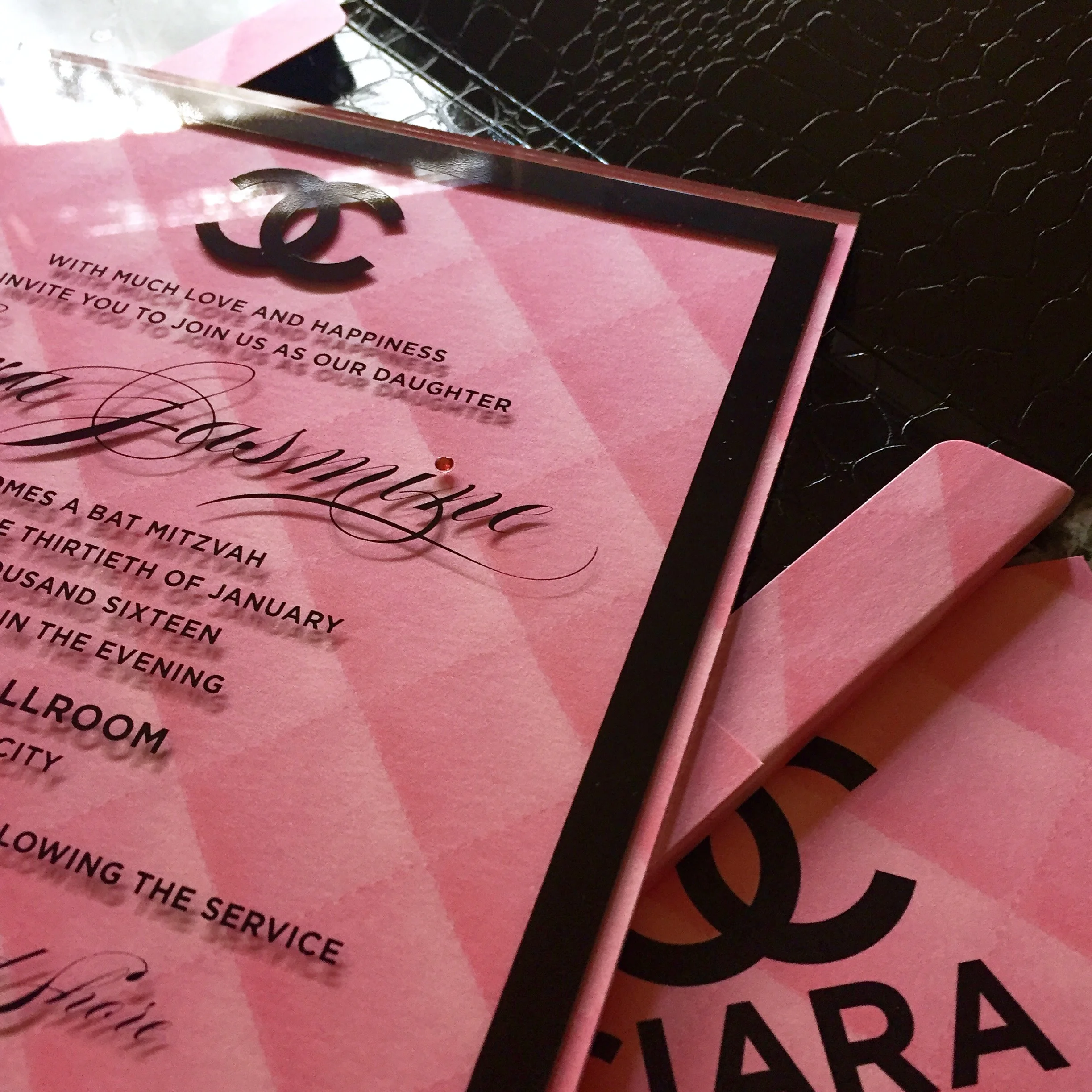 custom bat mitzvah invitationsCustom party invitations Tenafly New