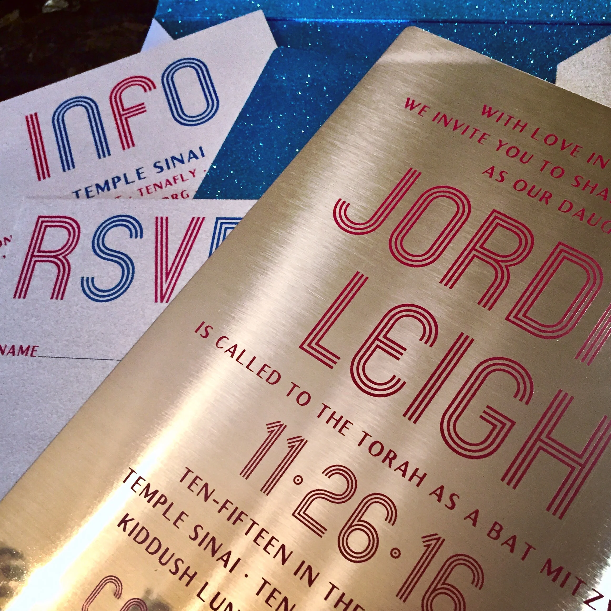 custom bat mitzvah invitationsCustom party invitations Tenafly New