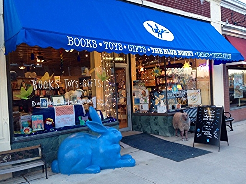 The Blue Bunny bookstore located in Dedham, MA