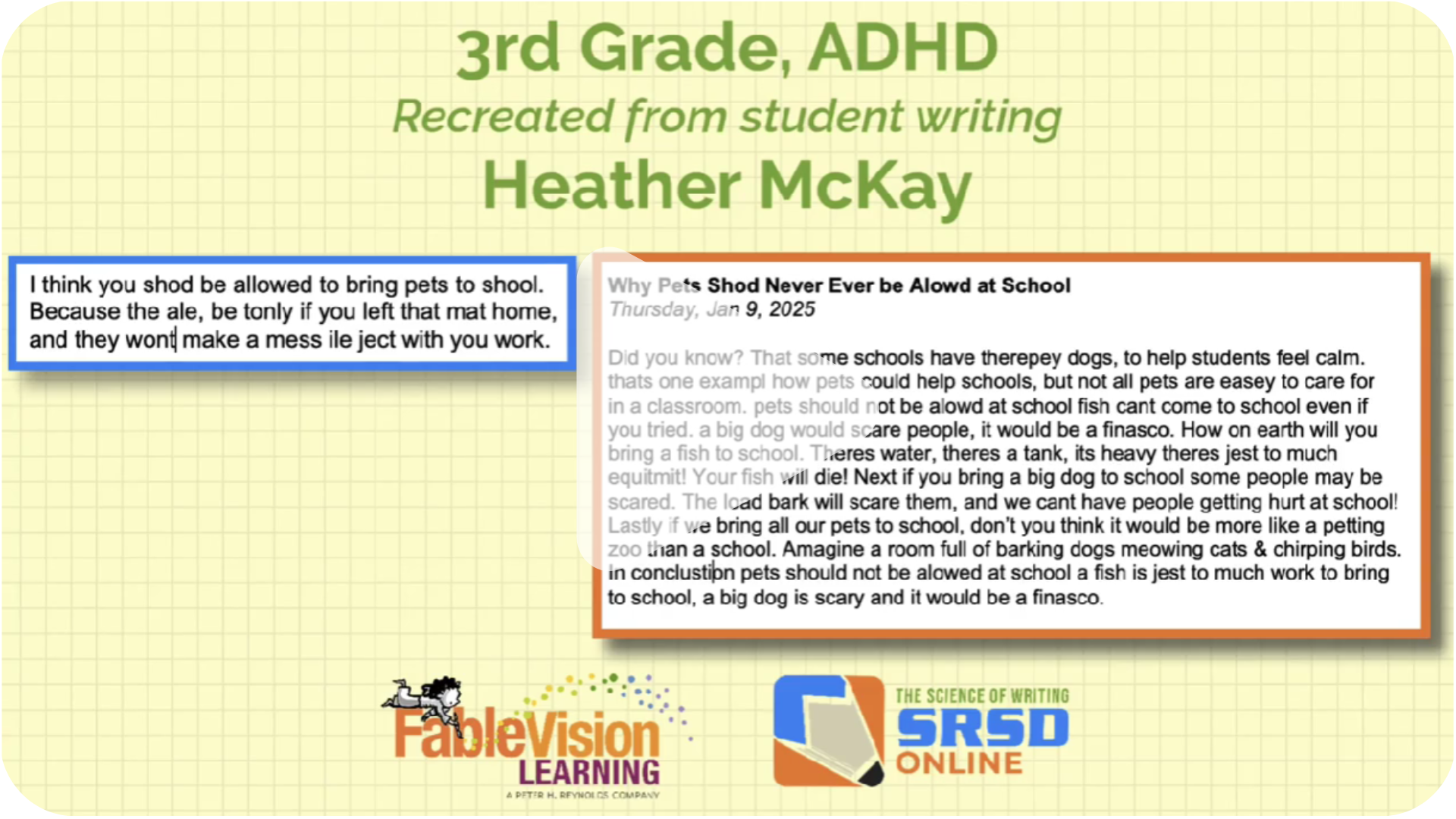 SRSD Writing to Learn — FableVision Learning