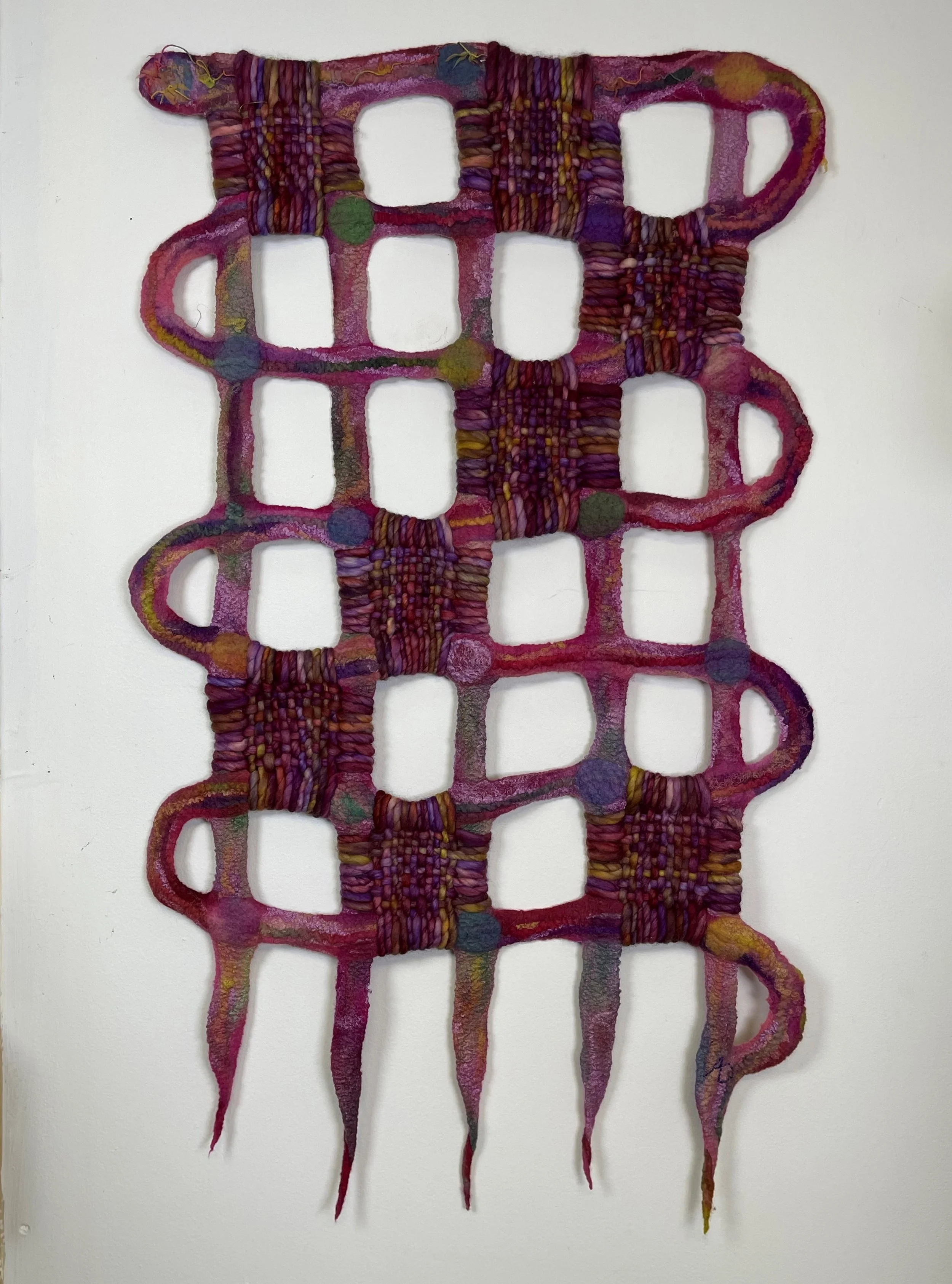 'Mauve Woven Felt'   20" x 32"