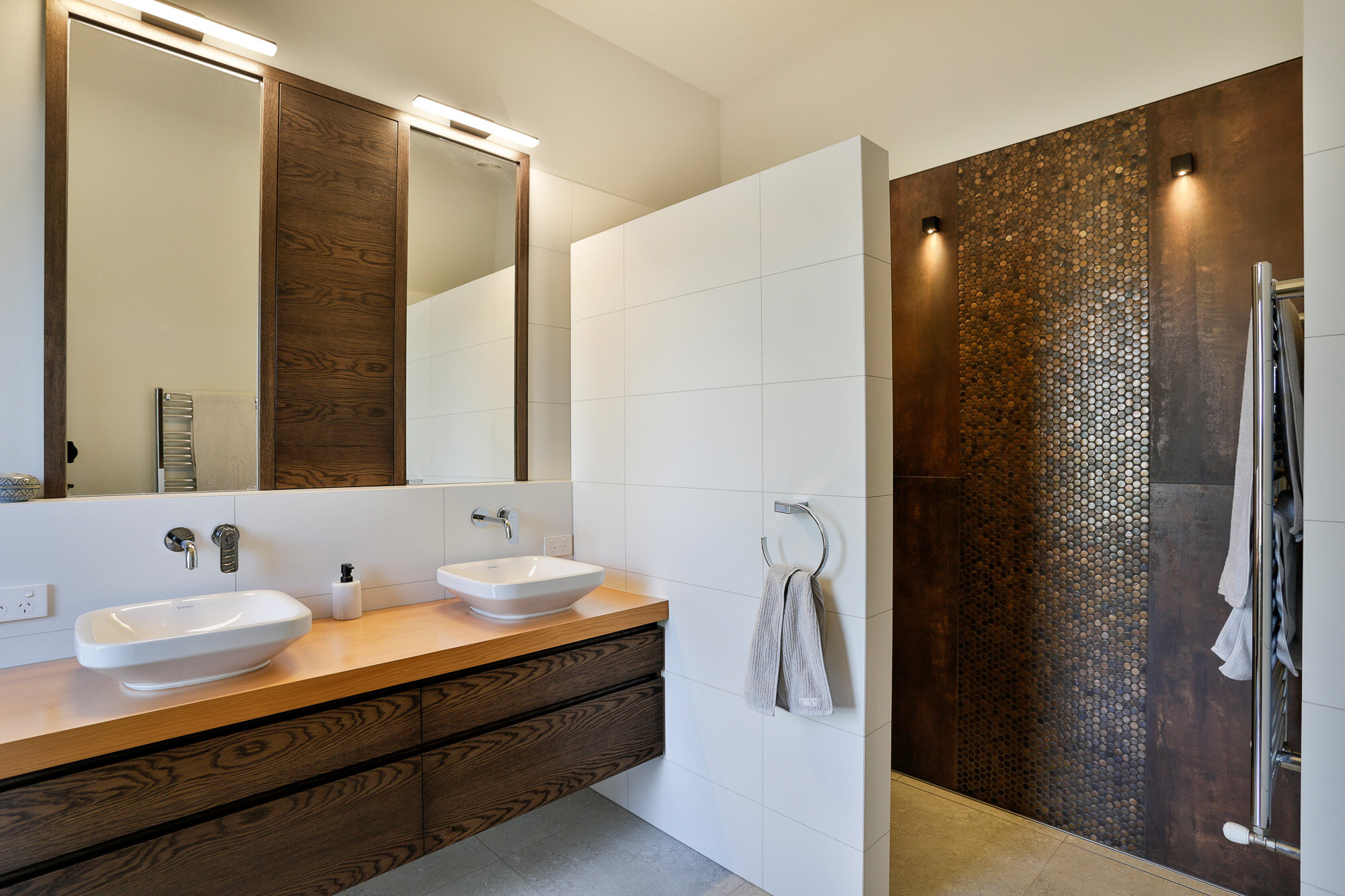 Bathroom designed by Fraser Cameron Architects Taupo. Taupo Architects Fraser Cameron Architects. New Zealand Architects. Haimes Building Taupo. Architectural Builders Taupo. Central Plateau Architects. Taupo Designers. 