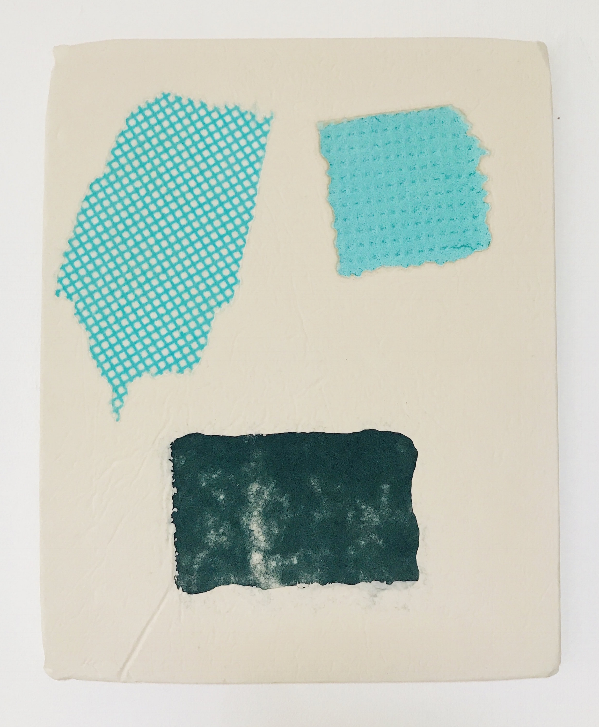 Domestic Bliss Fragment (green) | J cloth, microfibre fabric, sponge, composite | 35 x 29cm