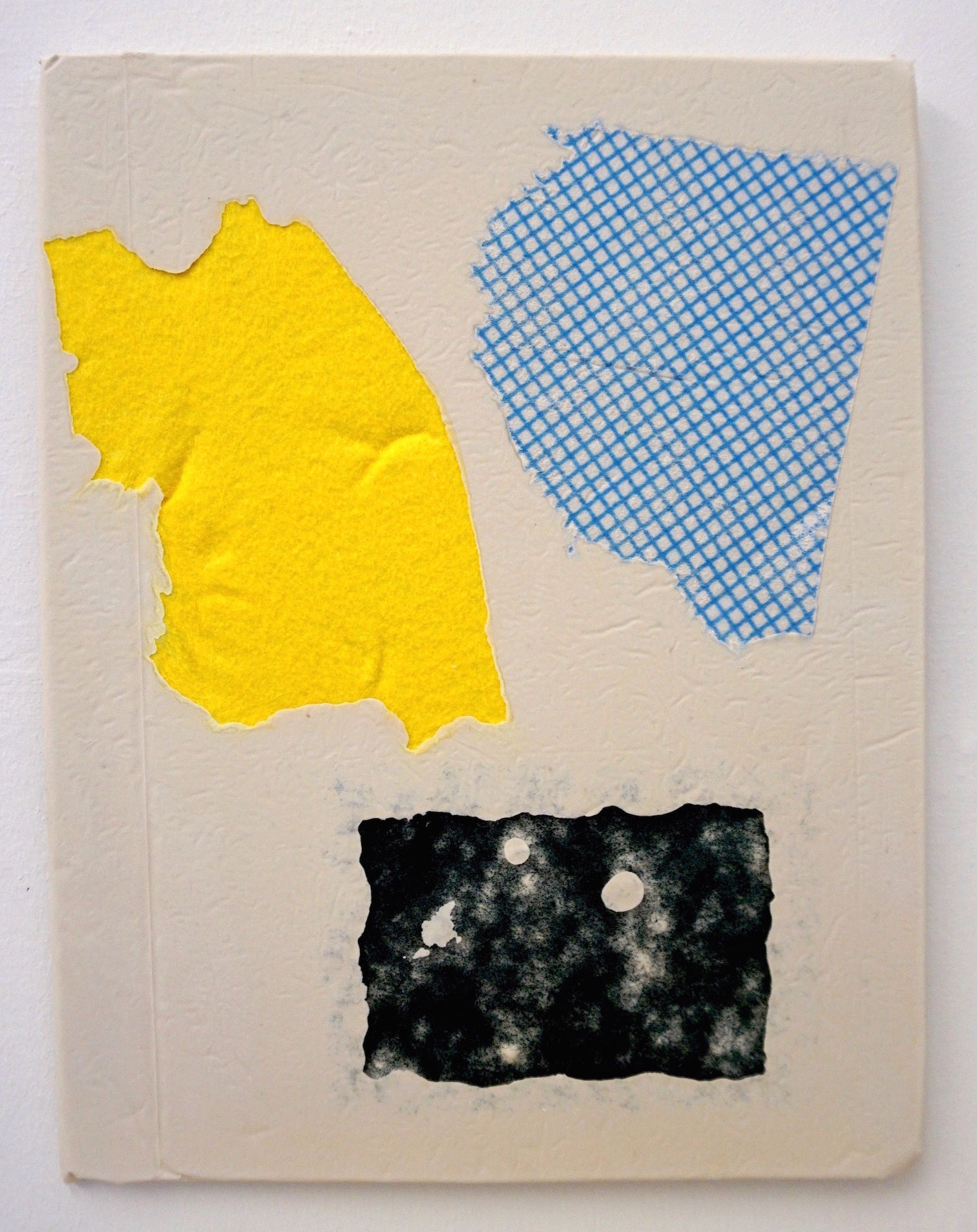 Domestic Bliss Fragment (yellow, blue, Green) | Composite, Mixed Media | 35 x 28 cm 