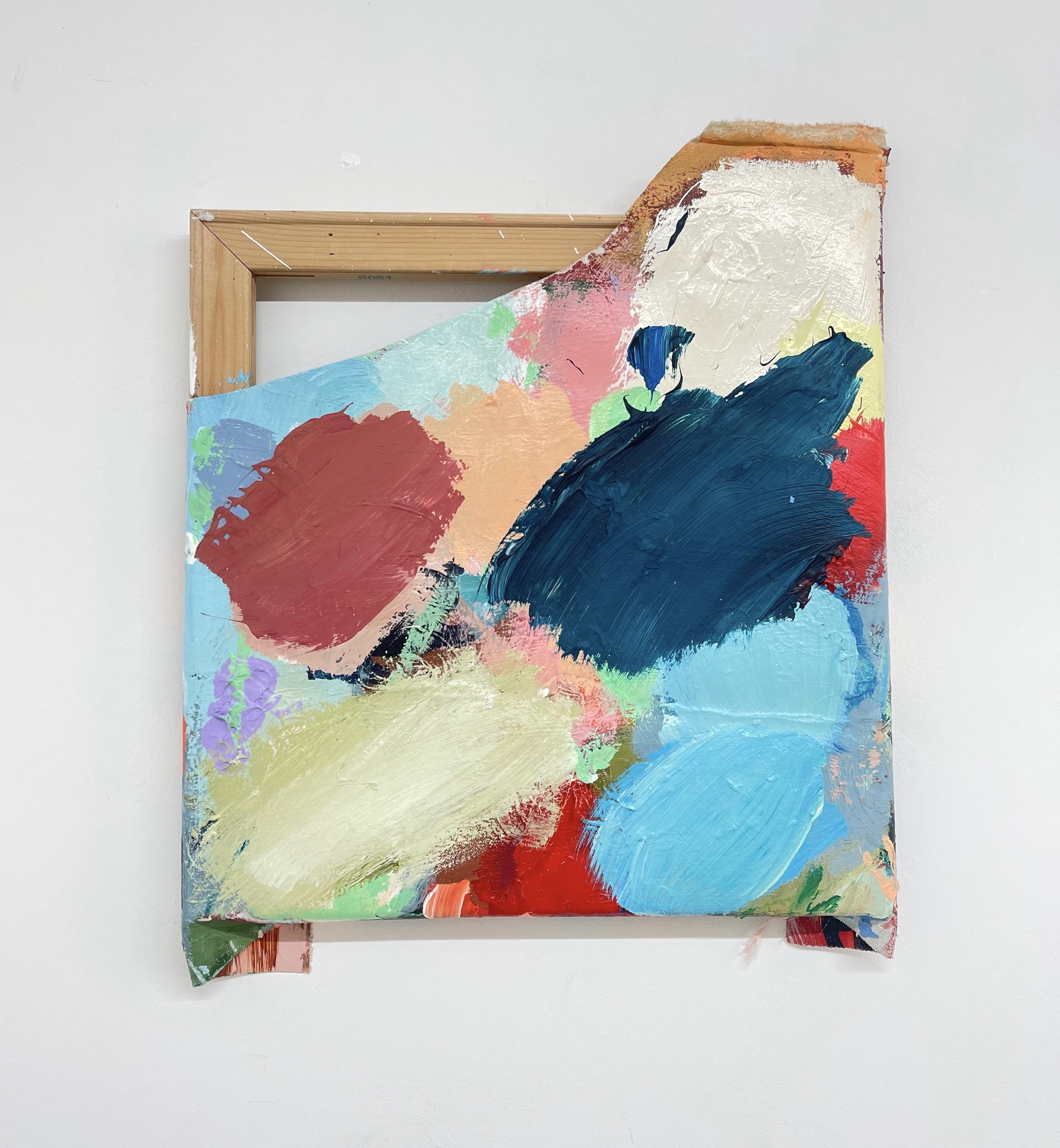 Palette Painting, 2023 | Oil and Acrylic on Recycled Canvas | 40 x 48 cm