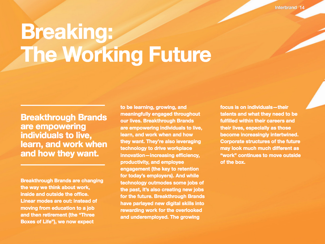 Theme Title & Description | Interbrand Breakthrough Brands 2017