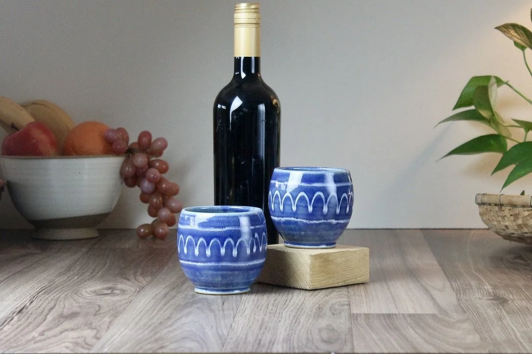 Wine Cups - Prairie Blue - Set of Two