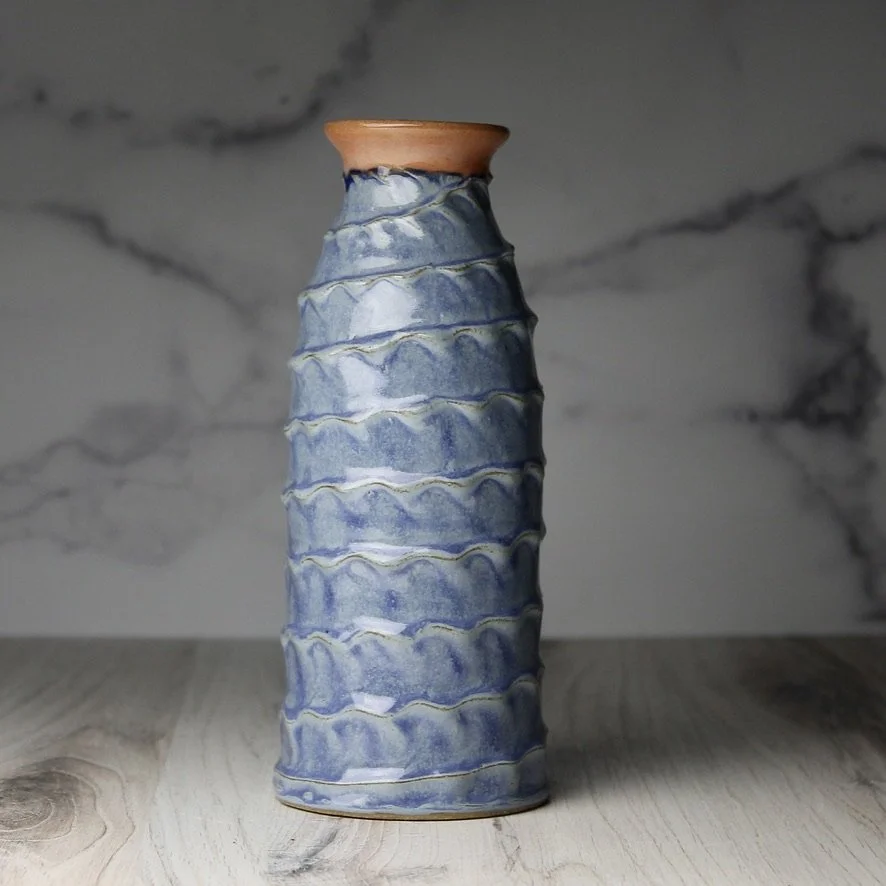 Mini Vase - Prairie Blue Wave