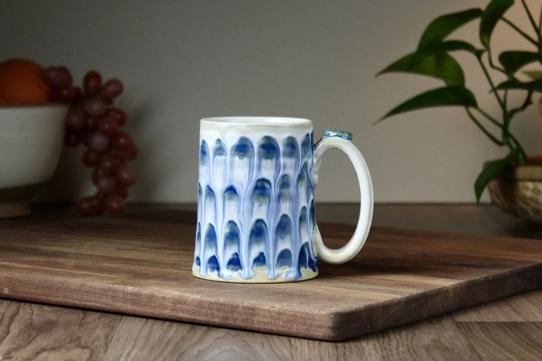 Cobalt Peacock Mug-12oz