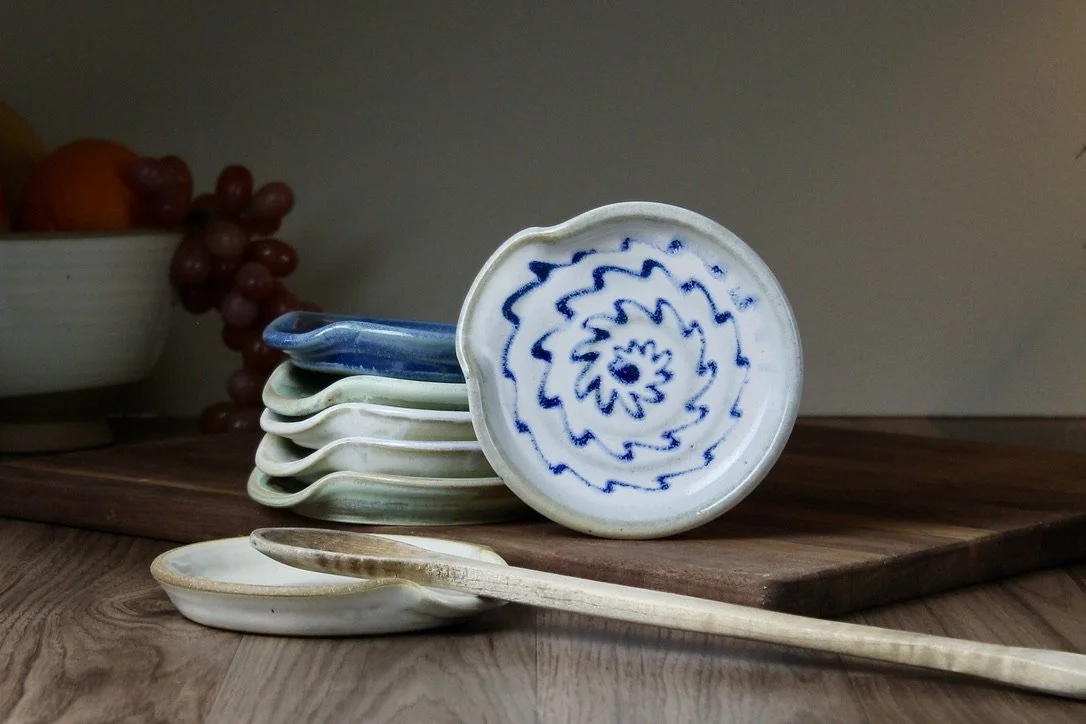 Opal Blue Spoon Rest