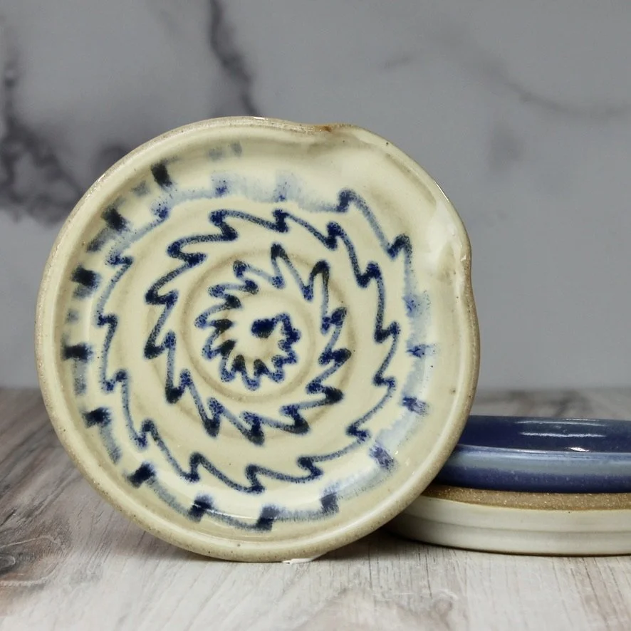 Opal Blue Spoon Rest