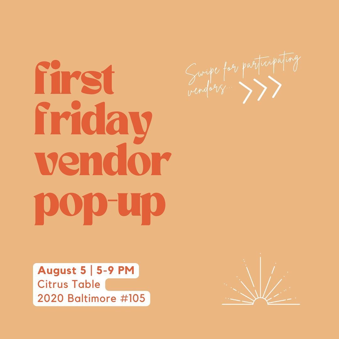 Come hang with us this #FirstFriday for a vendor pop-up in the shop featuring these local brands and woman-owned small businesses 🫶

@brandedconcrete_acc 
@theplaidbadger 
@verdantessentialoils 
@lucybeschh 

#ShopSmall #BuyKC #SupportSmallBusiness 