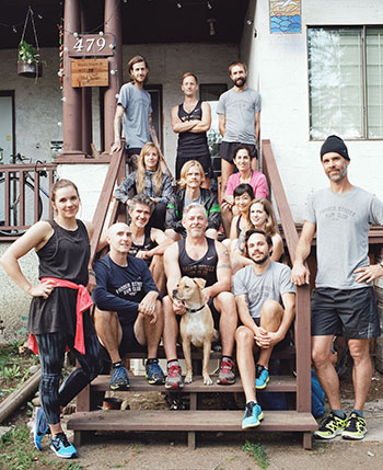The FsRC gang hanging out at the Clubhouse pre-run.