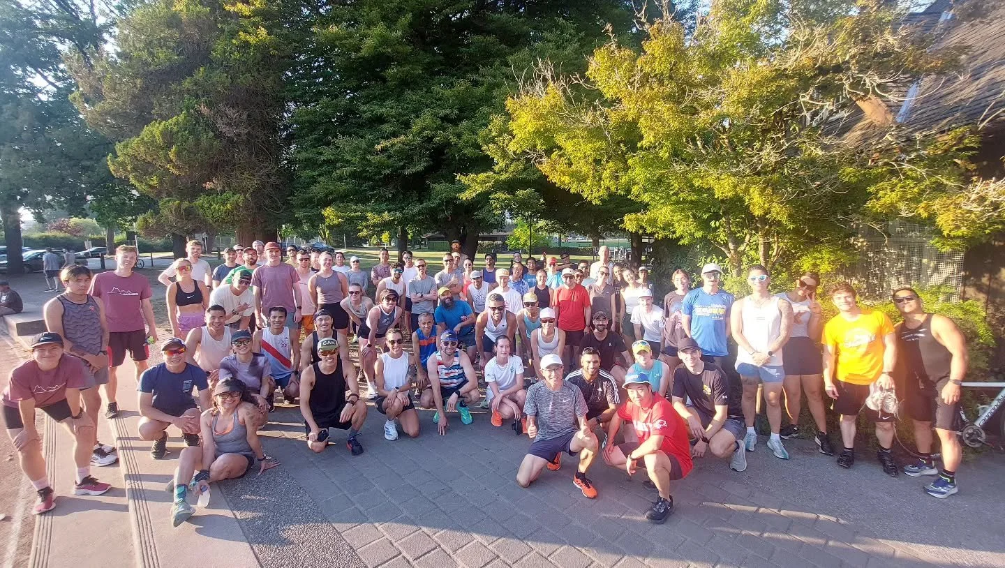Another toasty Track Tuesday in the books! Thanks, coach, for a tough workout. Everyone still loves you...
We also said goodbye to @alexwhoover who is off to the UK for one year - take care, and we'll see you again soon.
FGF next, then Happy Trails