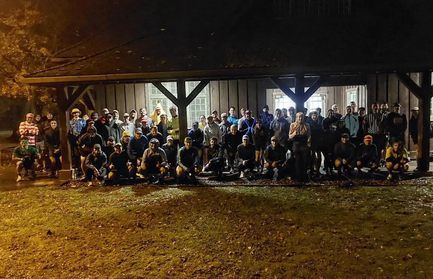 Oh, the weather outside is frightening... oops wrong season! Yet the weather was the only scary thing for today's Halloween Track Tuesday special. Hope you're not too sore tomorrow. Thanks for braving the downpour and thanks to those who wore a costu