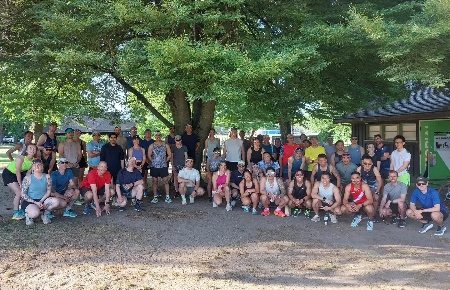 Briefly seeking a bit of shade from the scorching sun today before the workout. These folks are made of steel - even the heat couldn't stop them from crushing another hard workout. One more under the legs, and we keep on training.

Thank you all for 