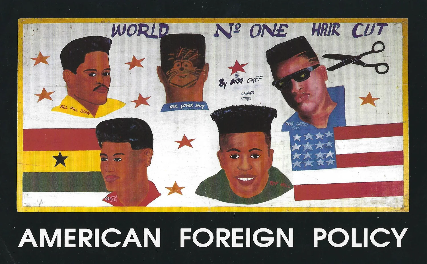 African Signboard Art—Vintage Barbershop Sign Paintings, Roadside Wood ...