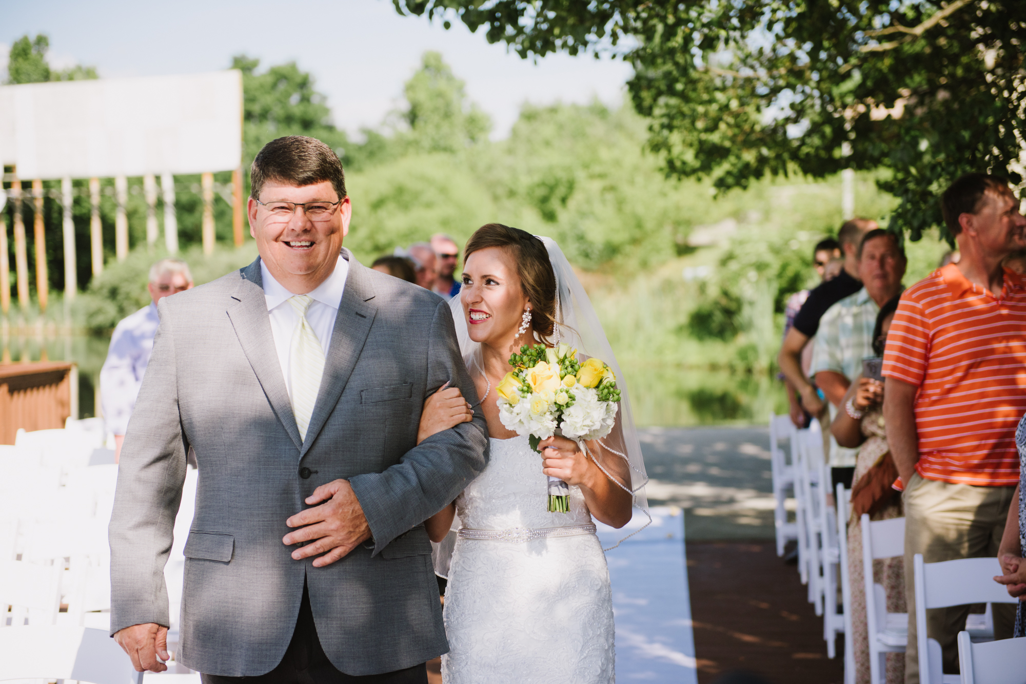 The day my Dad walked my step sister down the isle.