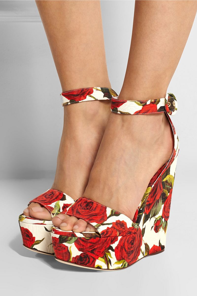 You can purchase these new Dolce & Gabbana platforms for $1,045- from Net-A-Porter