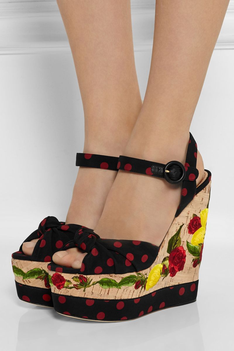 You can purchase these new Dolce & Gabbana platforms for $1,795- from Net-A-Porter