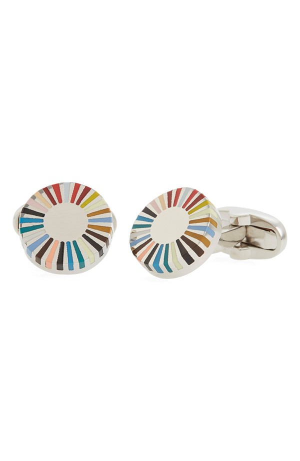You can purchase these new Paul Smith cuff links for $140- from Nordstrom .
