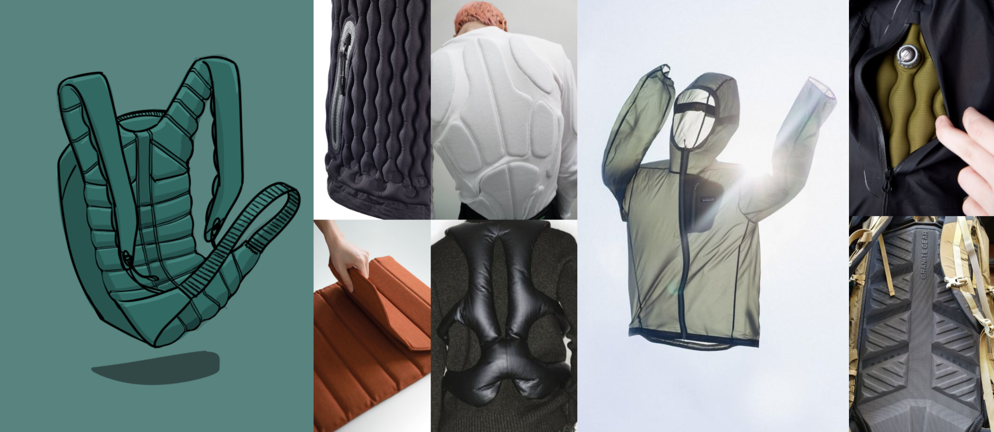 While designing an ultimate cycling backpack, I had an idea to solve the issues of weight and comfort when bike commuting with a backpack.