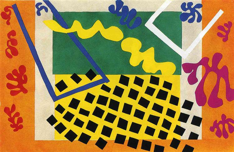 Betrokken Waarnemen bladerdeeg Henri Matisse----The Cut Outs Museum of Modern Art, New York — Margie  Samuels Watercolor
