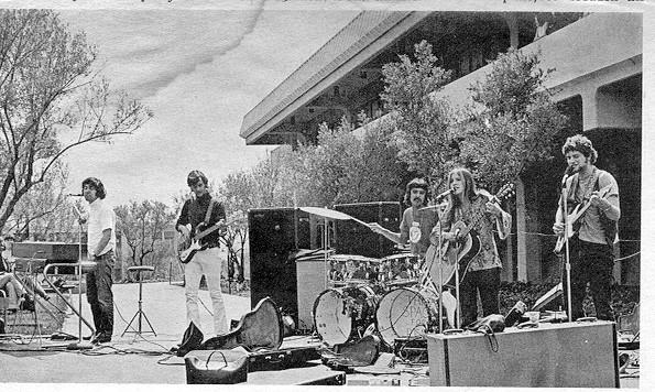 Fritz perform at Cañada College, April 1969 (c) The Newspaper, Cañada College
