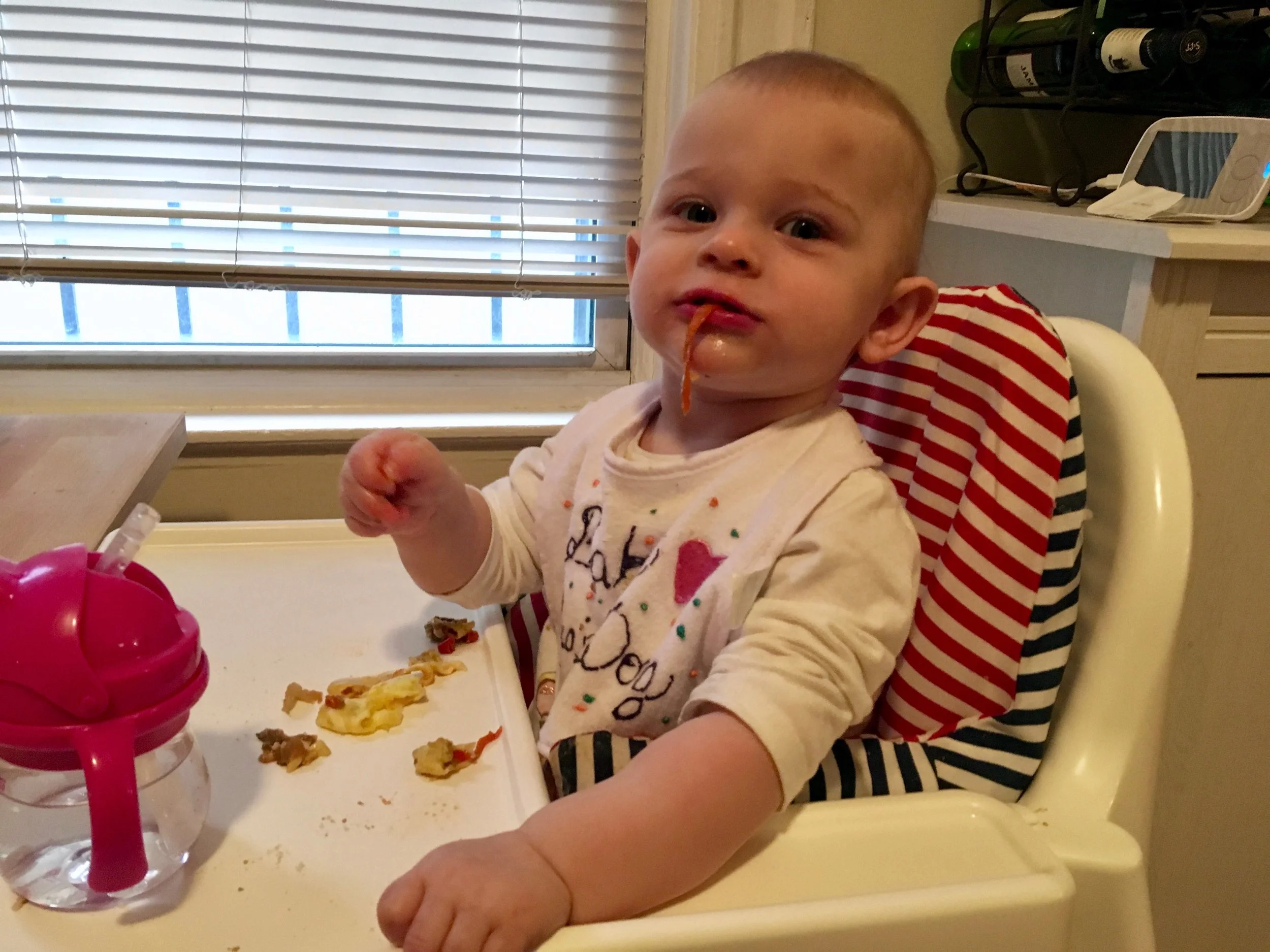 This 'chef in training' says "MORE PEPPERS!"