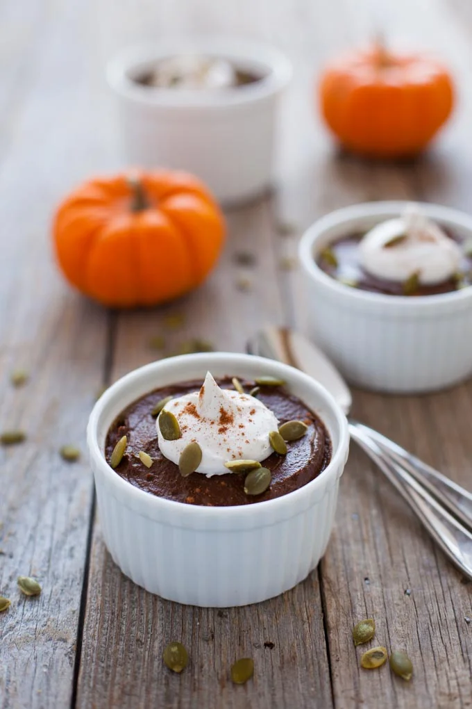 Chocolate Pumpkin Avocado Pudding - Image courtesy of Kara Lydon