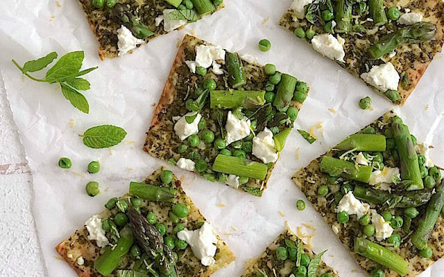 Spring Vegetable Pizza at Mom’s Kitchen Handbook