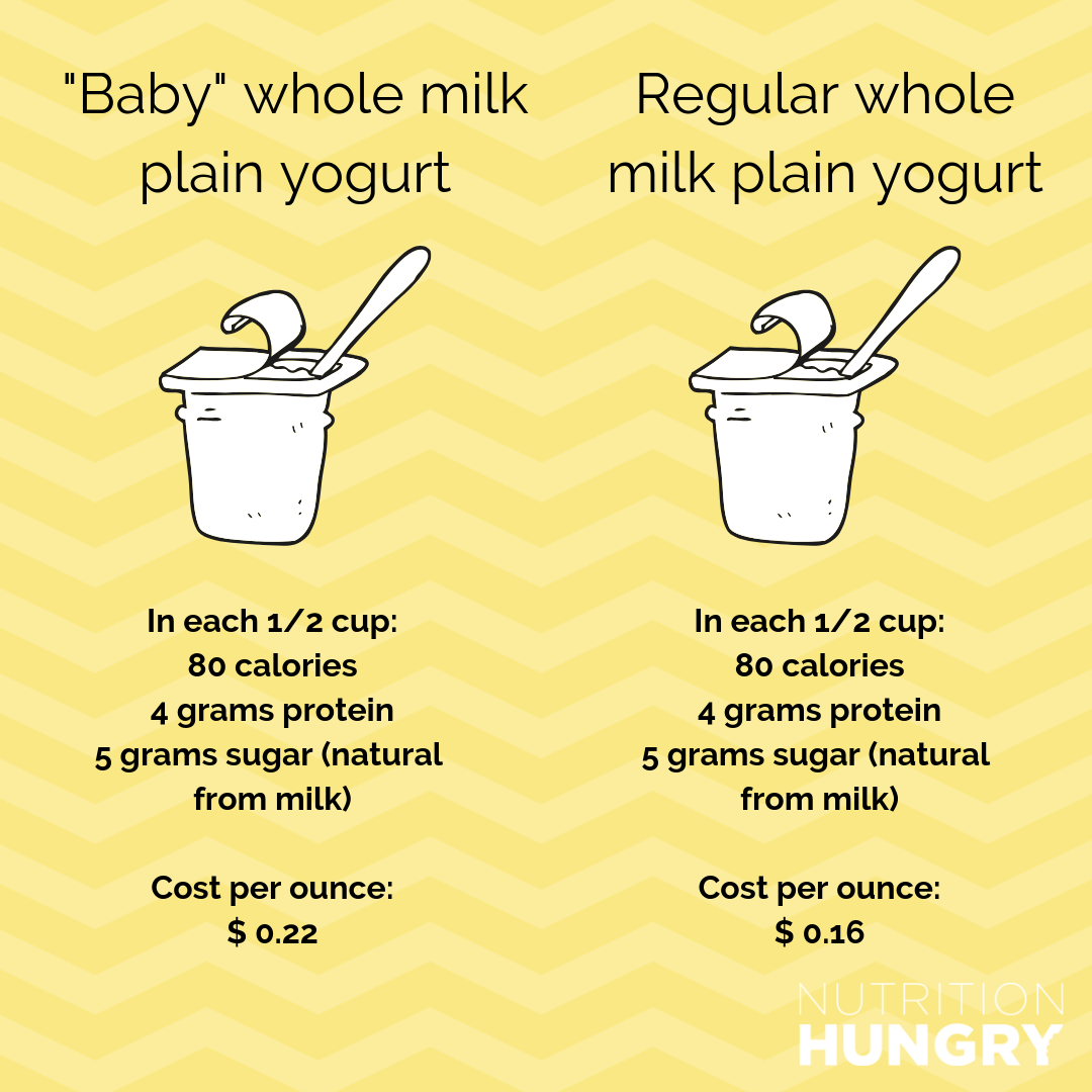 whole cream yogurt for babies