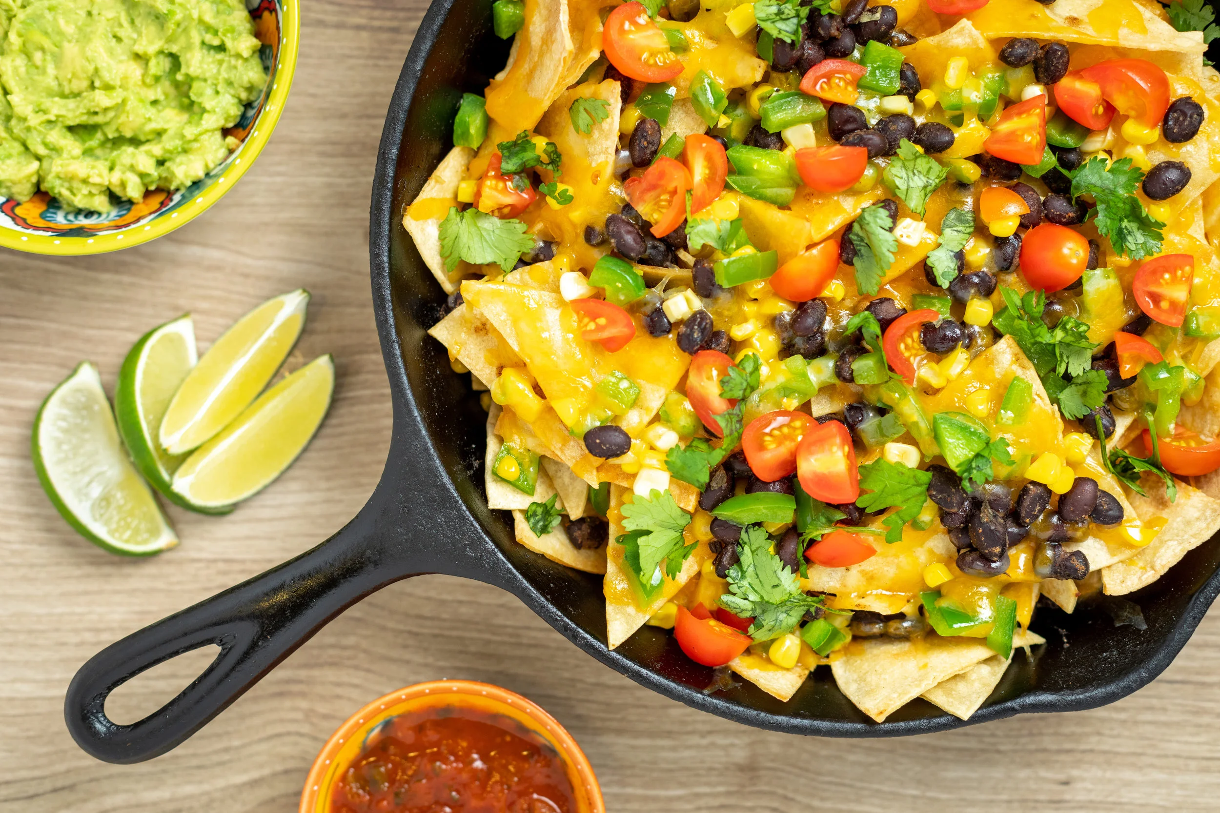 Loaded Veggie Nachos with Homemade Tortilla Chips — Nutrition Hungry