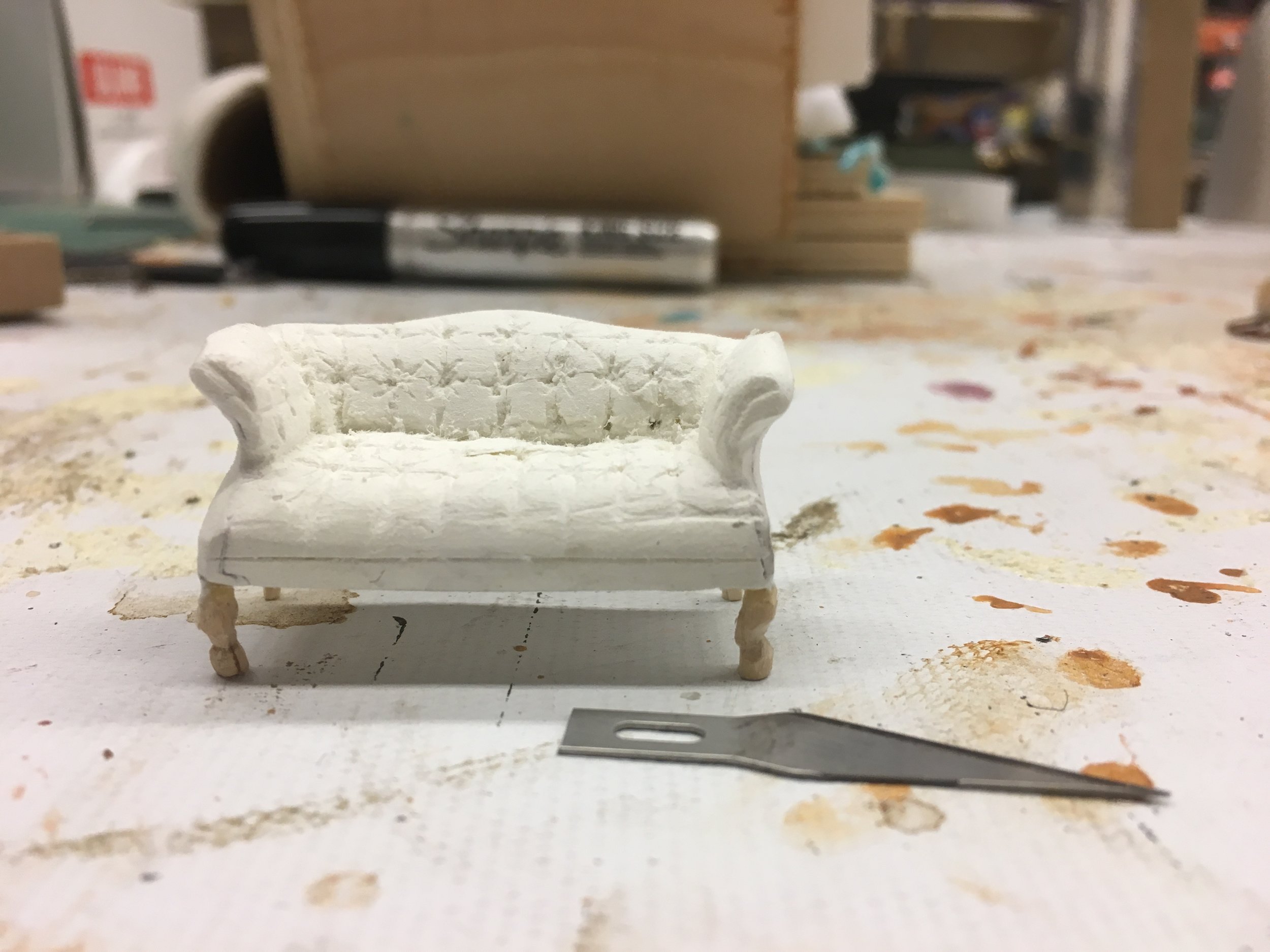 Button Tufted Sofa