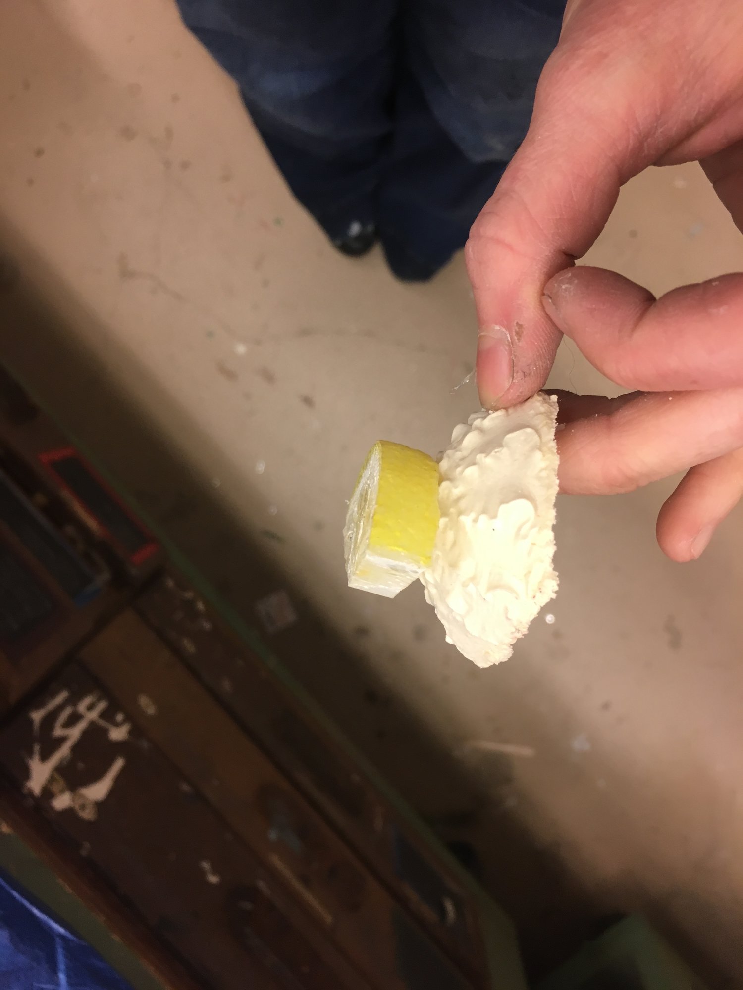 Magnets are embedded into lemon & topping
