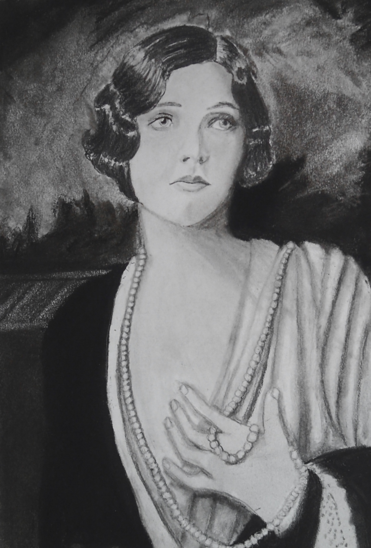 Charcoal and pencil