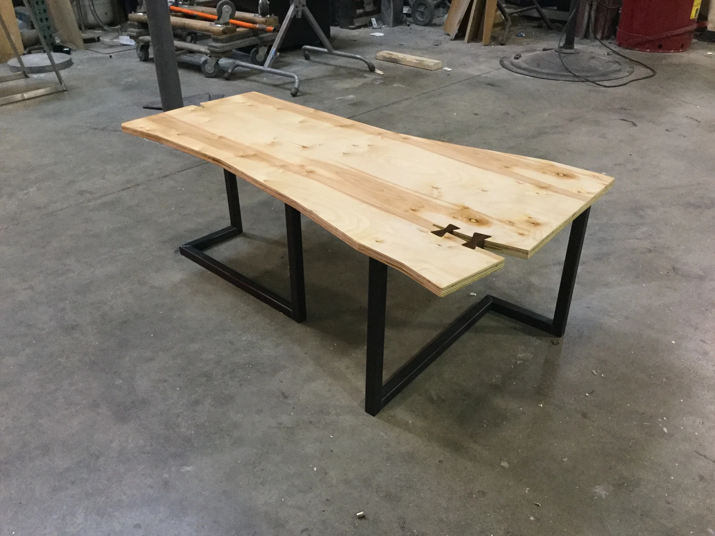 Live edge style coffee table