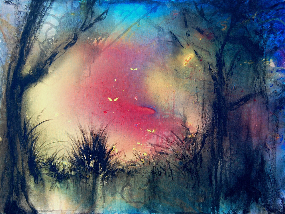 The Swamp. Acrylic on canvas.