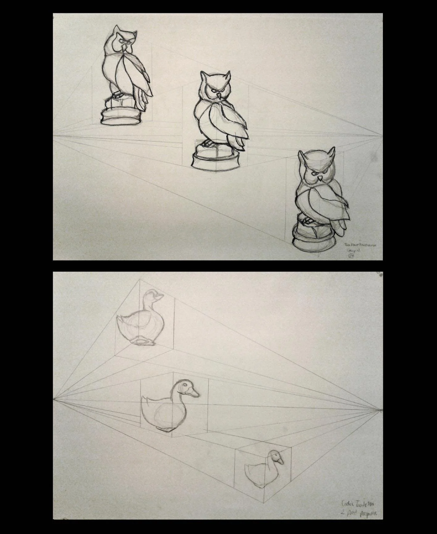 Two-Point Perspective Drawings: Objects in a Box