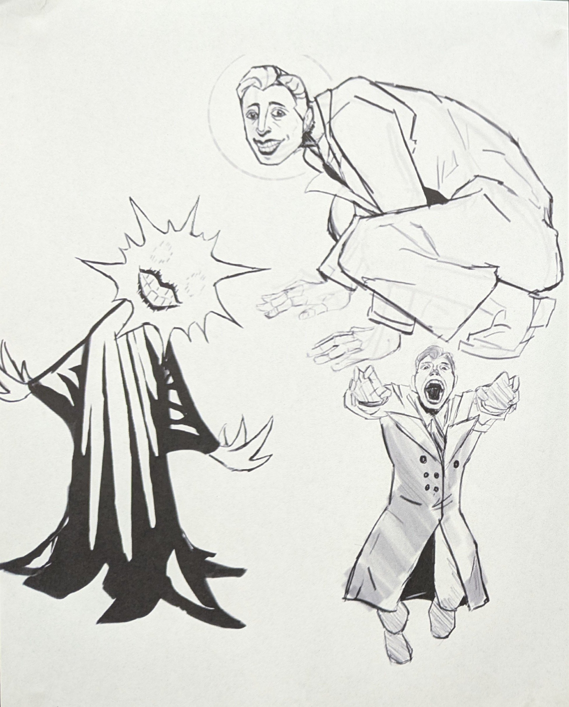 Conceptual Character Design by Jenn Charlton. 2D Design Course, 2025.