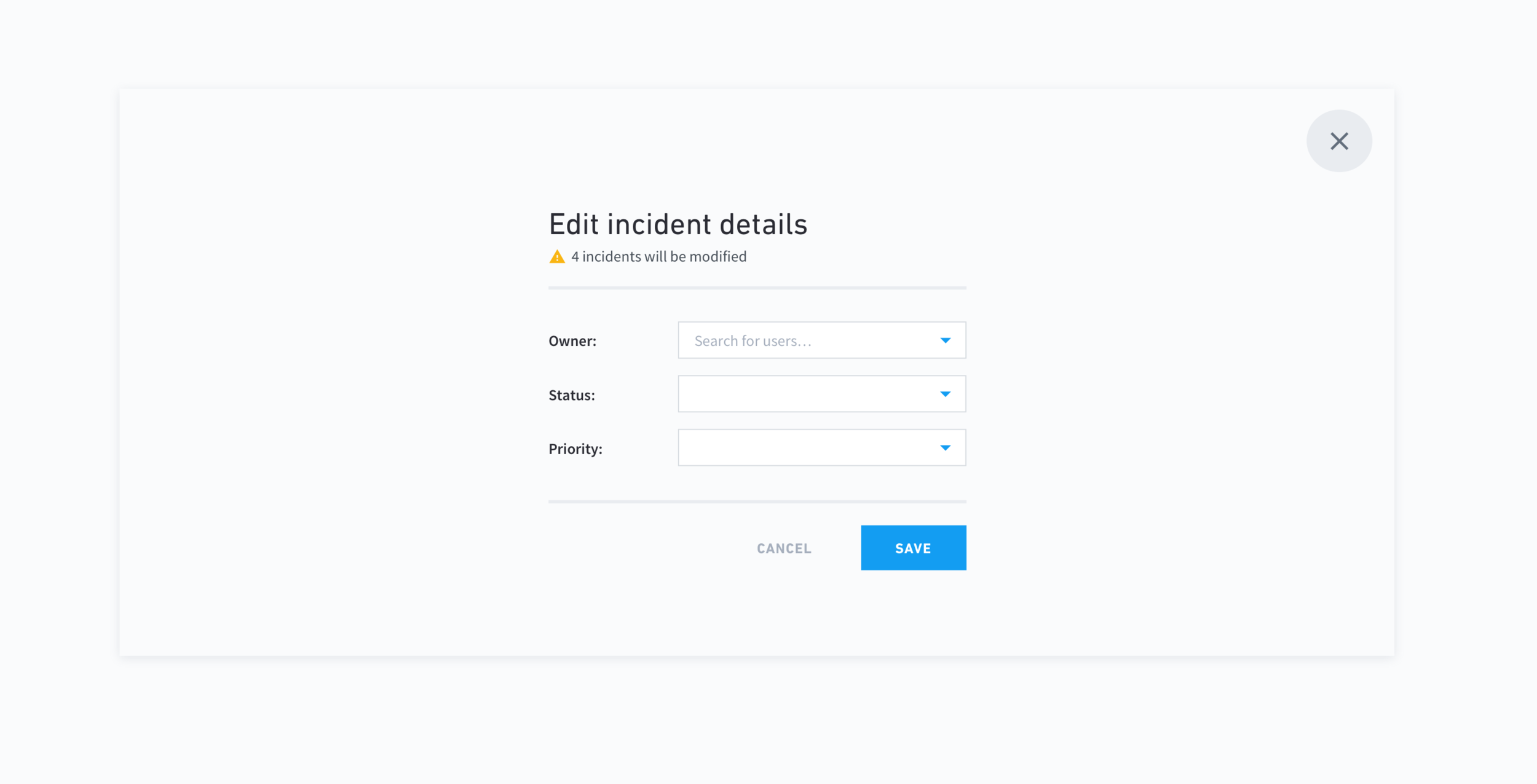 Several options we tested with users