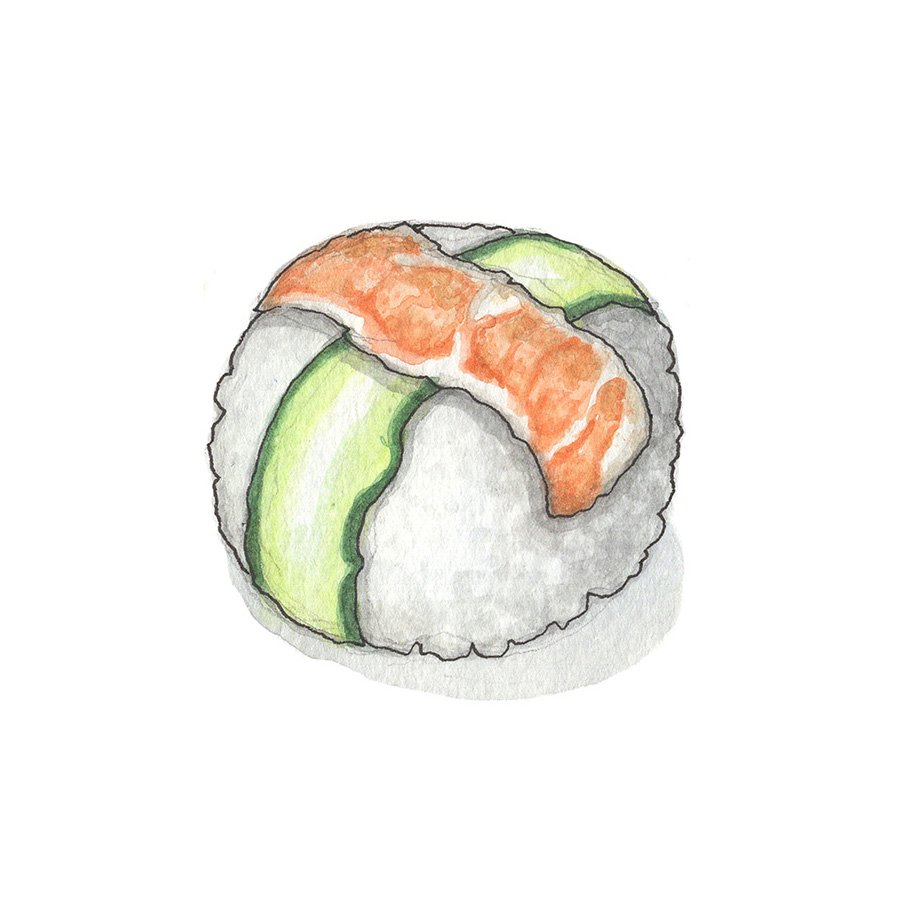 Shrimp + Cucumber Temari