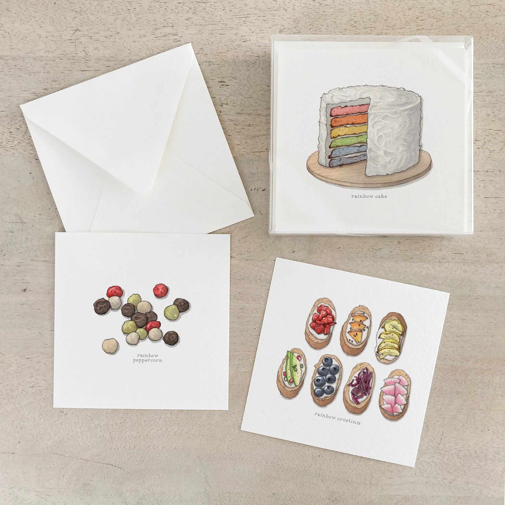 Rainbow Food & Drinks | Box Set Cards