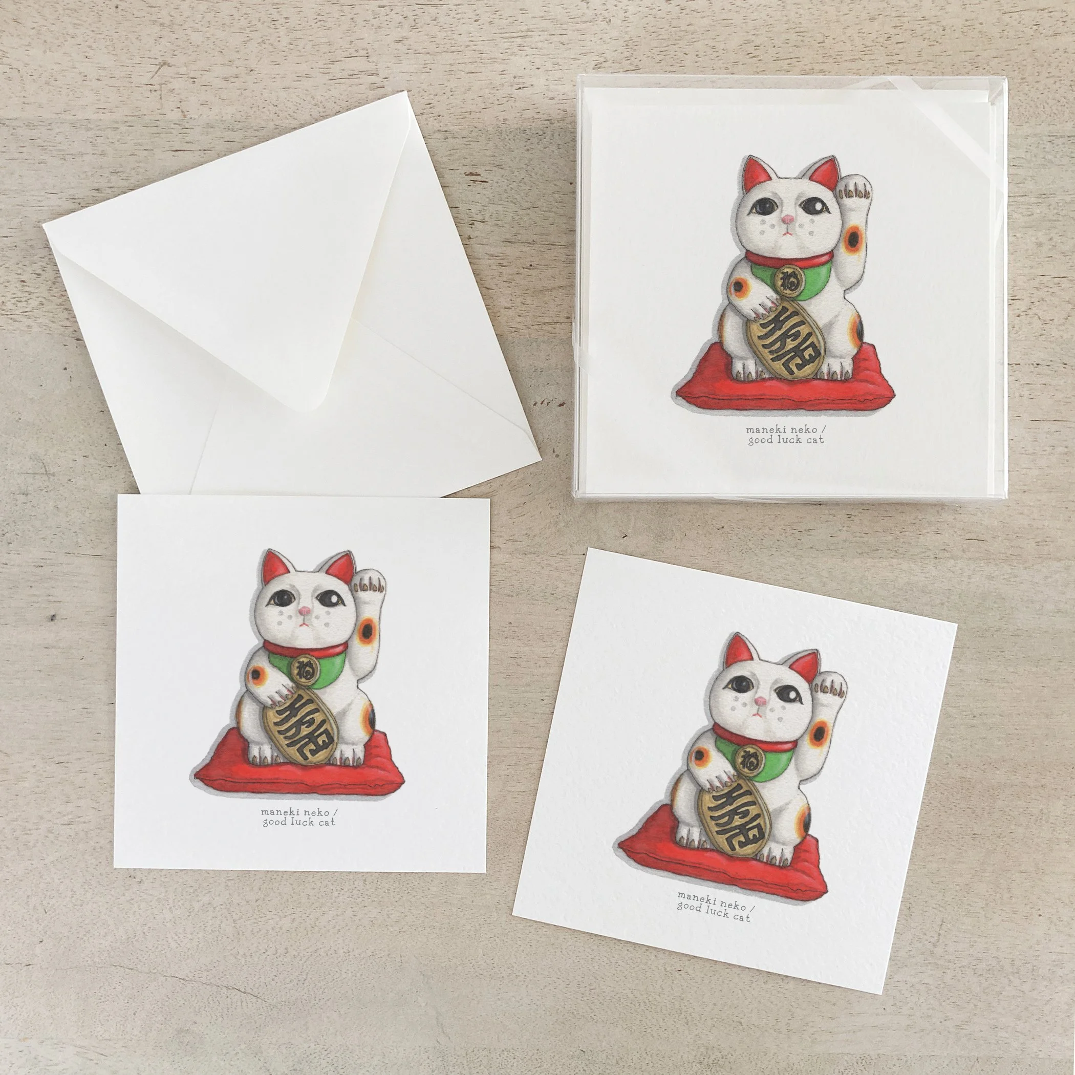 Maneki Neko (Good Luck Cat) | Box Set Cards