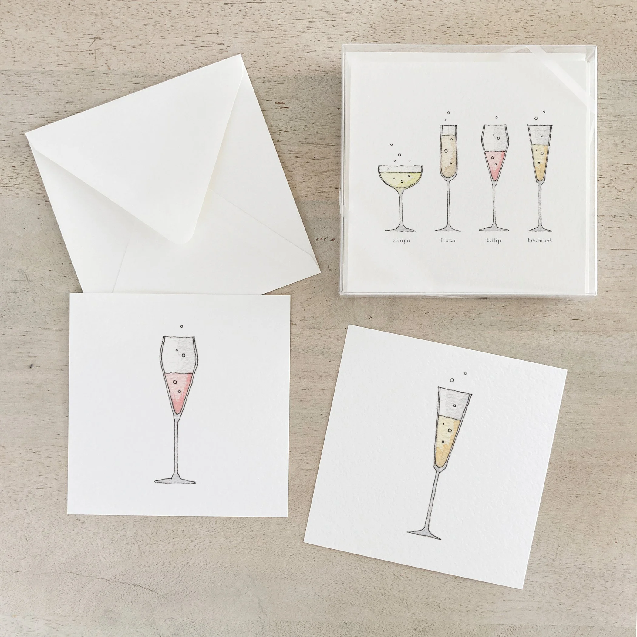 Champagne Glasses | Box Set Cards