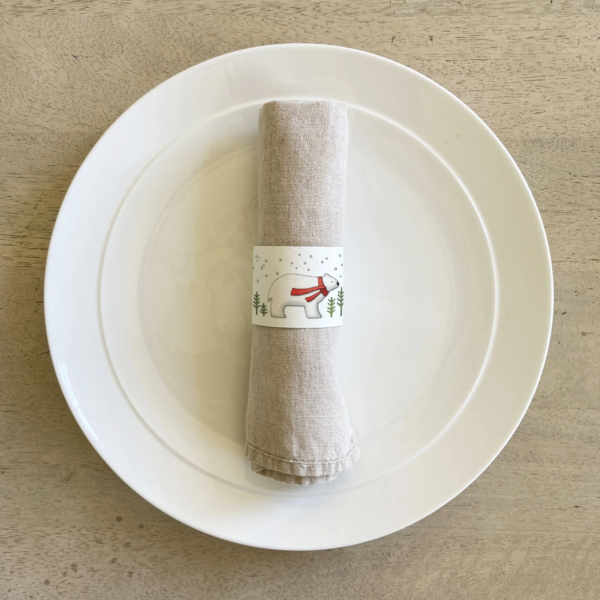X'mas Animals_plate_polar bear.jpg