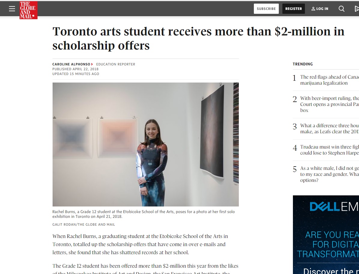   Click here to read the Article in the Globe and Mail  