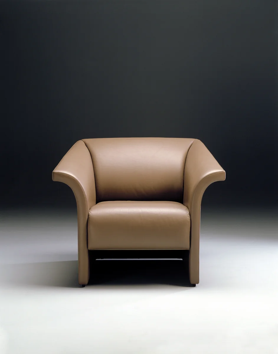 Winged armchair