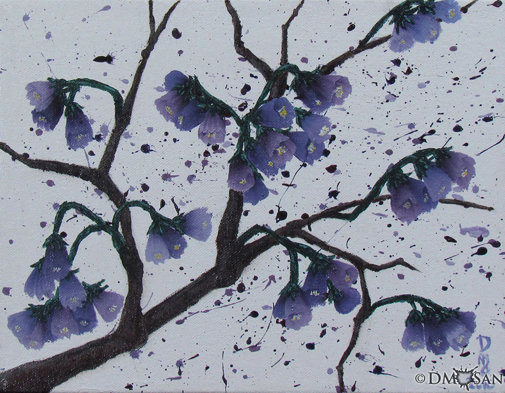Purple Bell Flowers